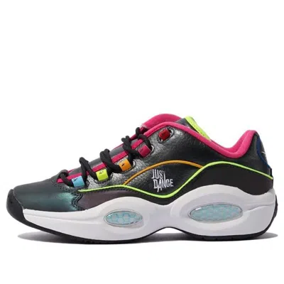 Reebok Question Low X Just Dance 'black Iridescent' In Multi