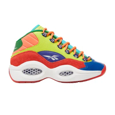 Pre-owned Reebok Question Mid Big Kid 'color Explosion' | Multi-color | Kid's Size 4.5