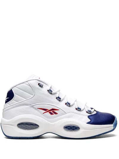 Reebok Question Mid "blue Toe 2022" Sneakers In White