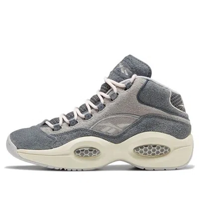 Reebok Question Mid 'grey Suede' In Gray