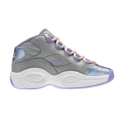 Pre-owned Reebok Question Mid Gs 'lush Orchid' | Silver | Kid's Size 8