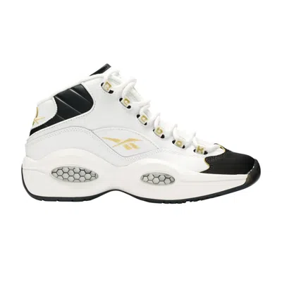 Pre-owned Reebok Question Mid J 'black Toe' | White | Kid's Size 6