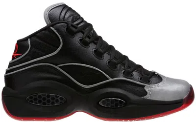 Pre-owned Reebok Question Mid Jadakiss Sneakers In Black/silver/red In Multi
