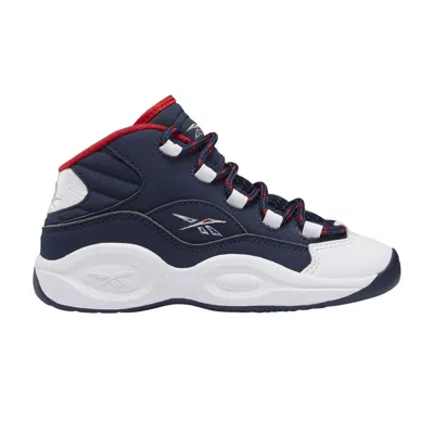 Pre-owned Reebok Question Mid Little Kid 'usa' | Blue | Kid's Size 12.5