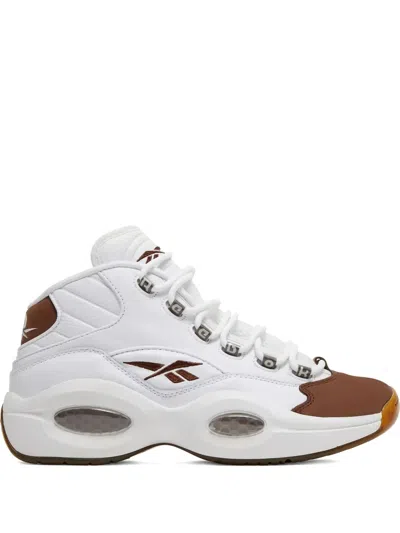 Reebok Question Mid "mocha Toe" Trainers In White