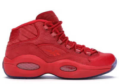 Pre-owned Reebok Question Mid Teyana Taylor (women's) Sneakers In Primal Red/ice