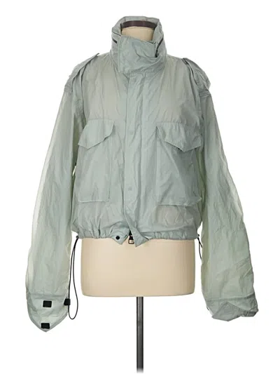 Pre-owned Reebok Raincoat In Green
