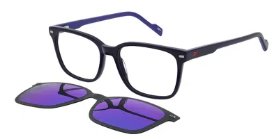 Reebok Rbk2001 With Clip-on 617p Occhiali Da Vista Blu Per Uomo (solo Montatura)