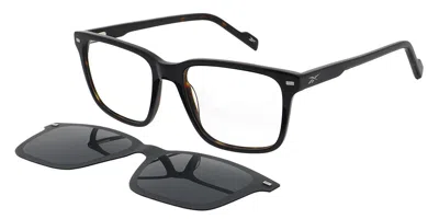 Reebok Rbk2002 With Clip-on 057p Occhiali Da Vista Neri Per Uomo (solo Montatura)