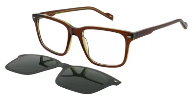 Reebok Rbk2002 With Clip-on 121p Occhiali Da Vista Marroni Per Uomo (solo Montatura)