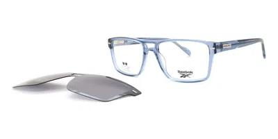 Reebok Rbk2003 With Clip-on 610p Occhiali Da Vista Blu Per Uomo (solo Montatura)