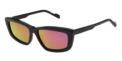 Reebok Rbk5010 Polarized 057p Occhiali Da Sole Neri Per Donna In Multi
