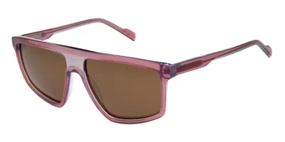 Reebok Rbk5011 Polarized 223p Occhiali Da Sole Purple Per Uomo In Brown