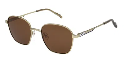 Reebok Rbk7002 Polarized 401p Occhiali Da Sole Oro Per Uomo In Brown