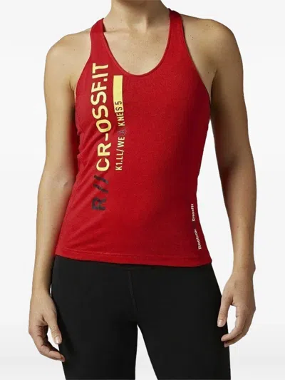 Reebok Rcf Crossfit Sleeveless Tank Top In Red