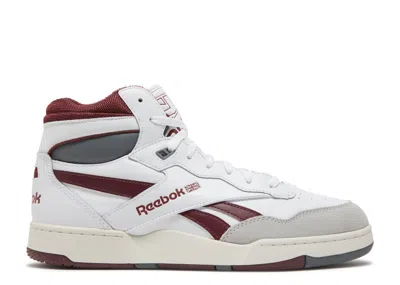 Reebok Bb4000 2 Mid 'white Classic Maroon'