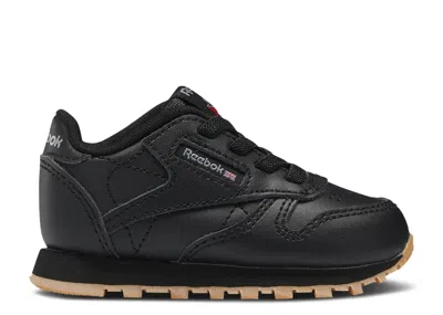 Reebok Babies'   Classic Leather Toddler 'black Gum'