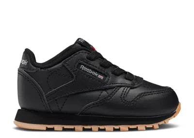 Reebok Babies'   Classic Leather Toddler 'black Gum'