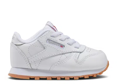 Reebok Babies'   Classic Leather Toddler 'white Gum'