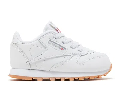 Reebok Babies'   Classic Leather Toddler 'white Gum'