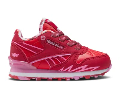 Reebok Babies'   Pj Masks X Classic Leather Step 'n' Flash Toddler 'owlette' In Red
