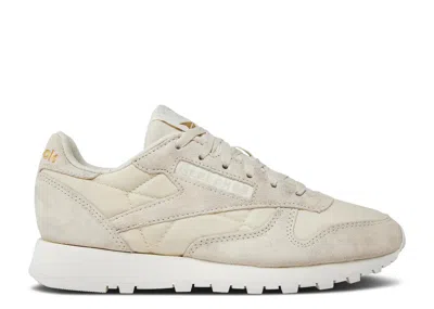 Reebok Wmns Classic Leather 'alabaster Gold Metallic' In White