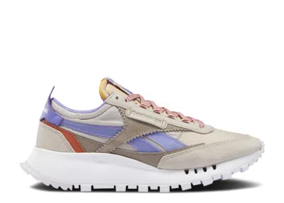 Reebok Wmns Classic Leather Legacy 'sand Stone Hyper Purple' In Brown