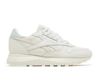Reebok Wmns Classic Leather Sp 'chalk Glass Blue' In White