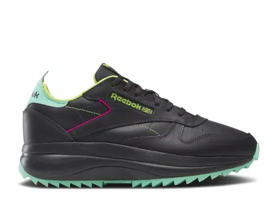 Reebok Wmns Classic Leather Sp Extra 'black Laser Lime'