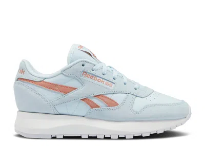 Reebok Wmns Classic Leather Sp 'glass Blue Canyon Coral'