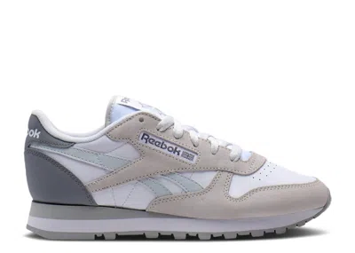 Reebok Wmns Classic Leather 'white Double Grey' In Gray