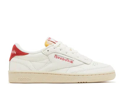 Reebok Wmns Club C 85 Vintage 'chalk Red' In White