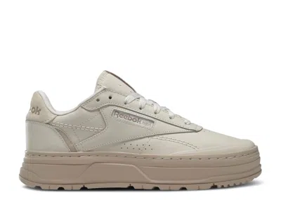Reebok Wmns Club C Double Geo 'stucco' In Gray