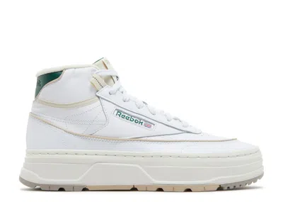 Reebok Wmns Club C Geo Mid 'white Dark Green'
