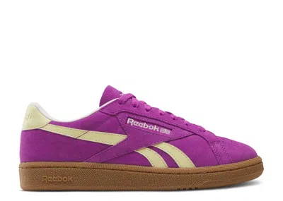 Reebok Wmns Club C Grounds Uk 'purple Rave Bleached Yellow'
