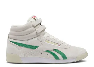 Reebok Wmns Freestyle High 'human Rights Now! - Chalk Green' In White