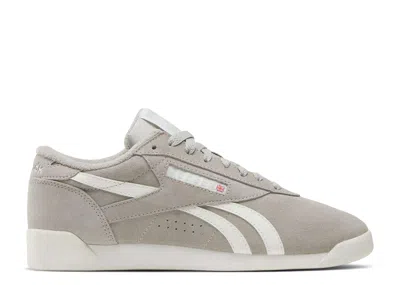 Reebok Wmns Freestyle Lo 'escape Grey Chalk' In Gray