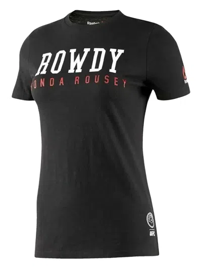 Reebok Rhonda Rousey Graphic-print T-shirt In Black