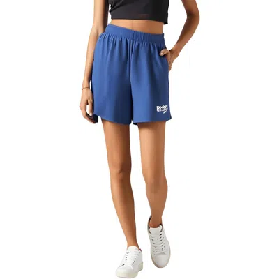 Reebok Rie Short Womens Solid Cotton Shorts In Blue