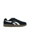 Reebok Round Toe Low-top Sneakers In Black