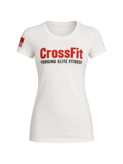 Reebok Round-neck Short-sleeve T-shirt In White