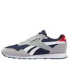 Reebok Royal Ultra Running Shoes Grey/white/blue In Animal Print