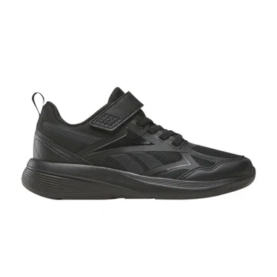Pre-owned Reebok Rush Runner 6.0 Elastic Lace Top Strap Little Kid 'triple Black' | Kid's Size 11.5