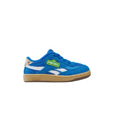 Pre-owned Reebok Sesame Street X Club C Revenge Toddler 'cookie Monster' | Blue | Infant Size 5