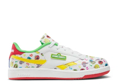 Reebok Sesame Street X  Club C Revenge Little Kid 'elmo And Friends' In White