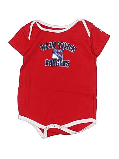Pre-owned Reebok Kids' Short Sleeve Onesie In Red