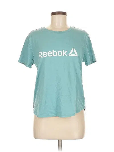 Pre-owned Reebok Short Sleeve T-shirt In Blue