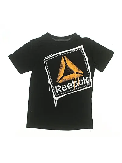 Pre-owned Reebok Kids' Short Sleeve Top Black Tops