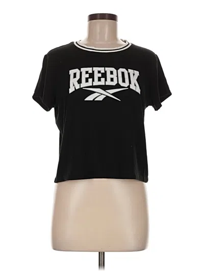 Pre-owned Reebok Short Sleeve T-shirt In Black
