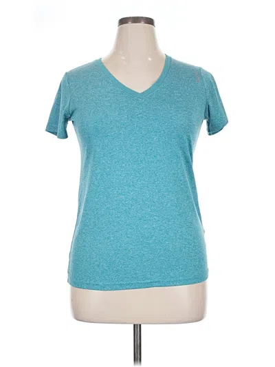 Pre-owned Reebok Short Sleeve T-shirt In Blue